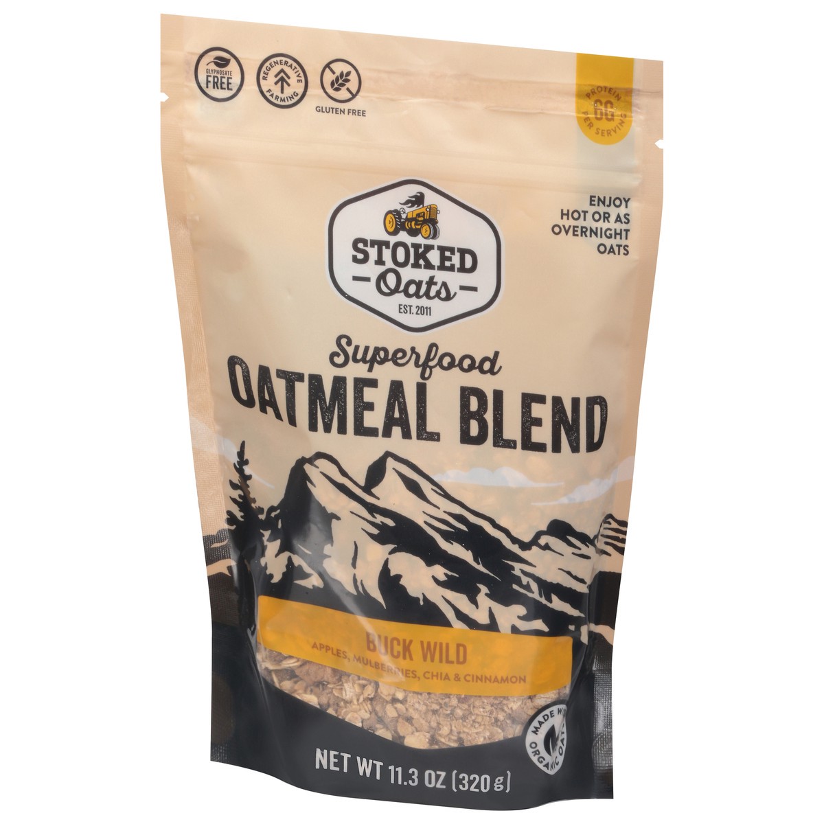 slide 8 of 13, Stoked Oats Oatmeal Buck Wild Blend - 11.3 Oz, 11.3 oz