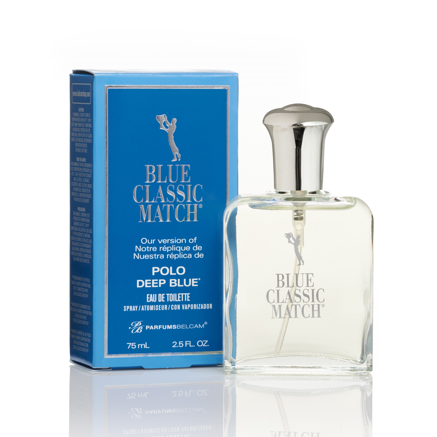 slide 2 of 2, Blue Classic Match Version of Polo Deep Blue EDT Spray, 2.5 fl oz