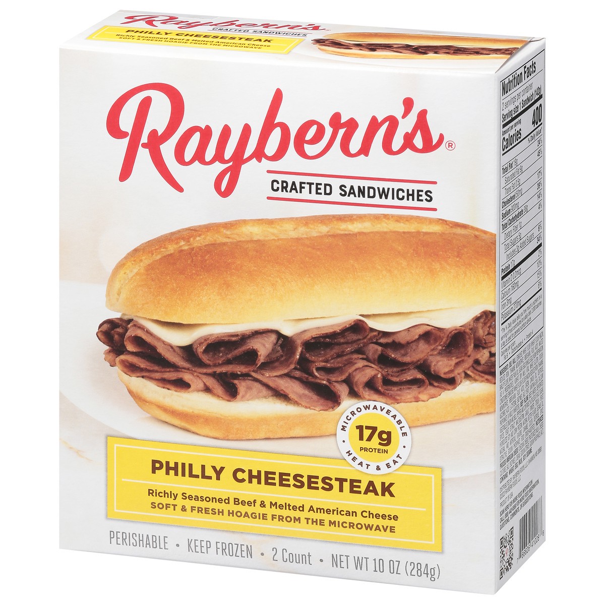 slide 14 of 16, Raybern's Crafted Philly Cheesesteak Sandwiches 2 ea, 2 ct