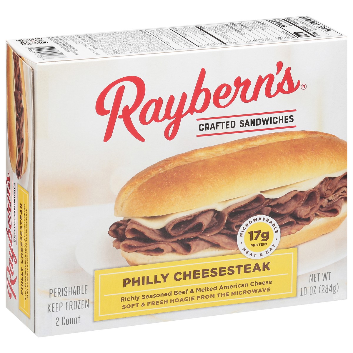 slide 4 of 16, Raybern's Crafted Philly Cheesesteak Sandwiches 2 ea, 2 ct