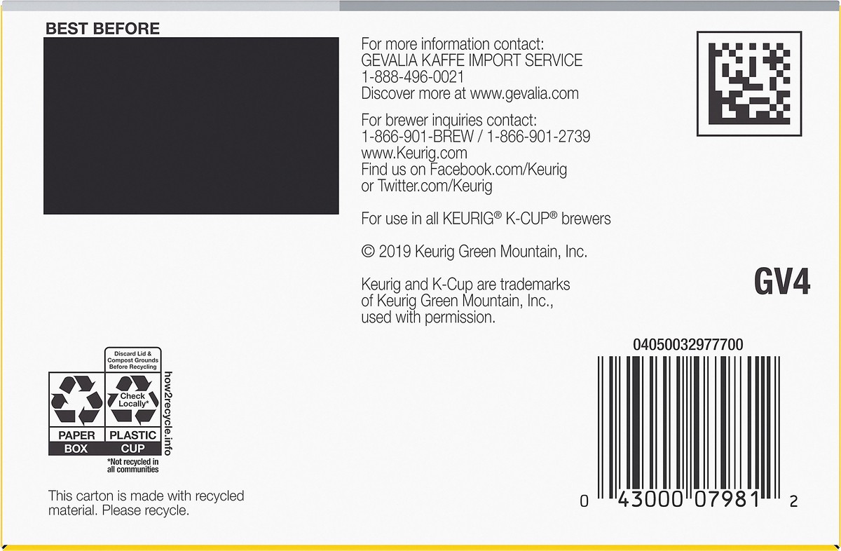 slide 11 of 12, Gevalia Special Reserve Costa Rica Single Origin Medium-Dark Roast K-Cup Coffee Pods, 10 ct. Box, 10 ct