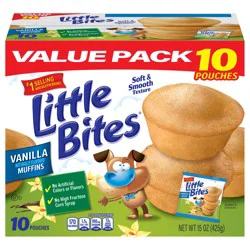 Entenmann's Little Bites Vanilla Mini Muffins, 10 packs, 15 oz
