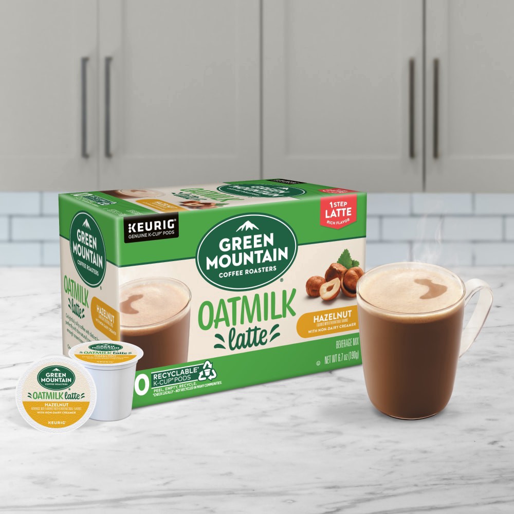 slide 5 of 6, Green Mountain Coffee Roasters Hazelnut Oatmilk Latte Medium Roast K-Cup Coffee Pods, 10 ct