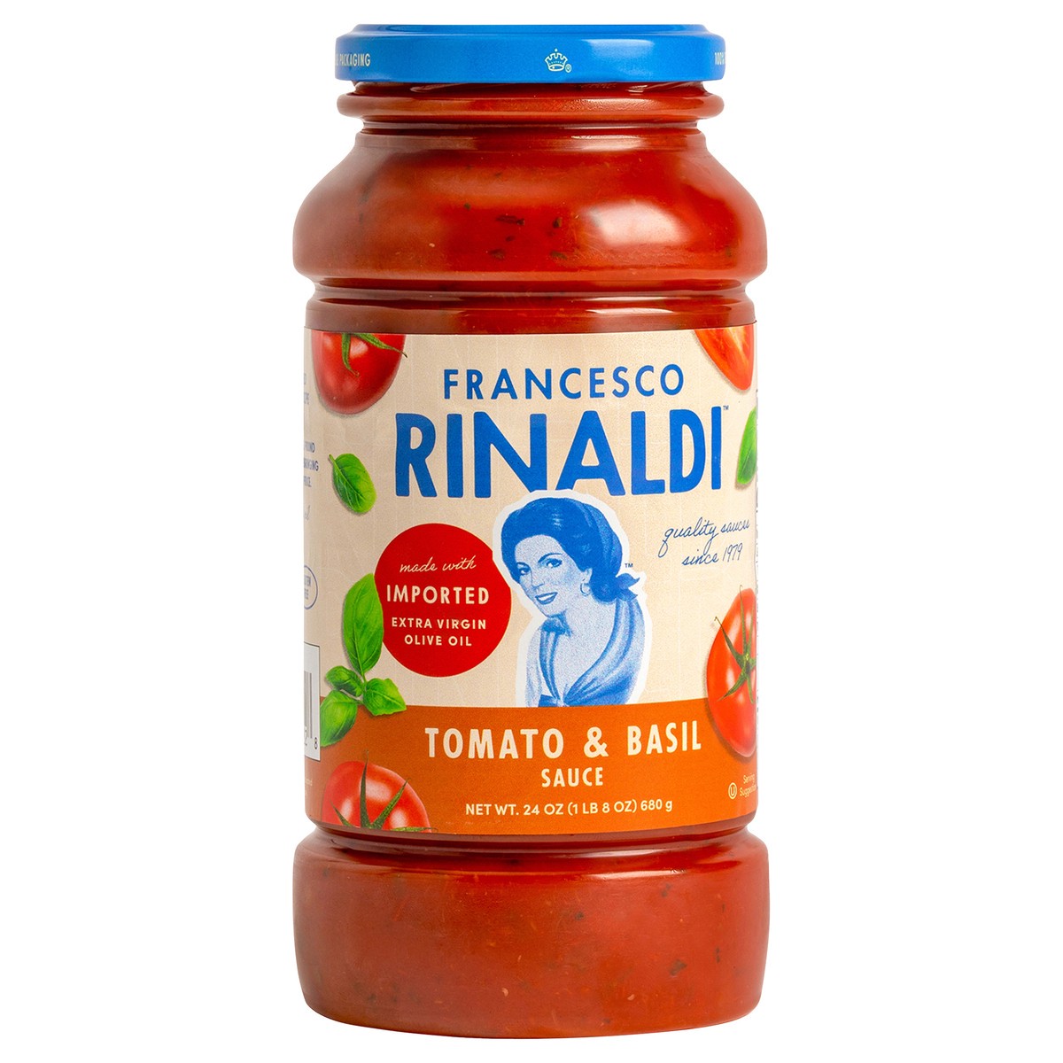 slide 1 of 1, Francesco Rinaldi Tomato & Basil Sauce 24 oz, 1 ct