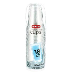 H-E-B 18 oz Clear Plastic Cups