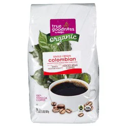 True Goodness Organic Colombian Whole Bean Coffee - 32 oz
