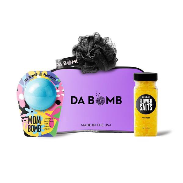 slide 1 of 1, Da Bomb Bath Fizzers Mom Blue Bomb Gift Set, 12 oz