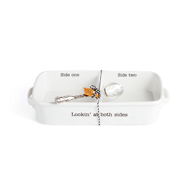 slide 1 of 1, Mud Pie "Both Sides" Baking Dish And Spoon, 1 ct
