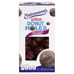 Entenmann's Pop'ems Devil's Food Glazed Donut Holes, 13 oz