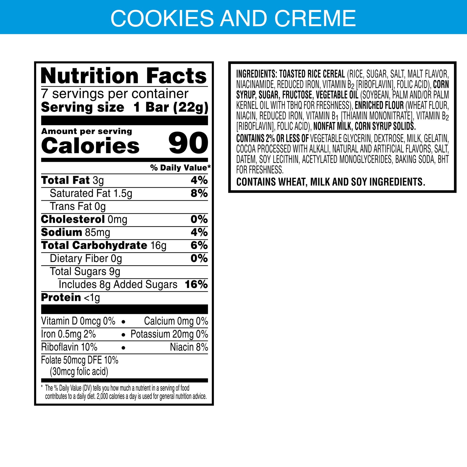 slide 2 of 5, Rice Krispies Treats Cookies 'n' Creme Marshmallow Snack Bars, 5.4 oz