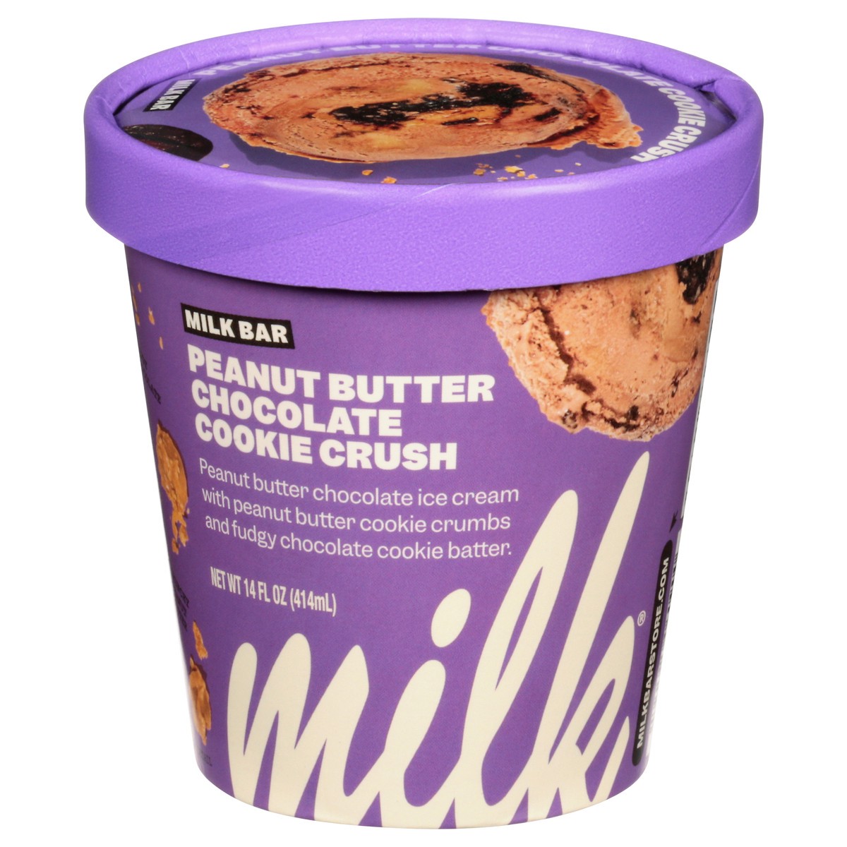 slide 3 of 9, Milk Bar Peanut Butter Chocolate Cookie Crush Ice Cream 14 fl oz, 14 fl oz