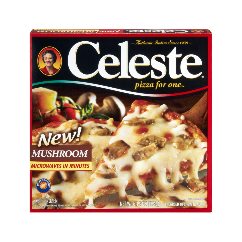 slide 1 of 8, Celeste Mushroom Pizza, 5.6 oz