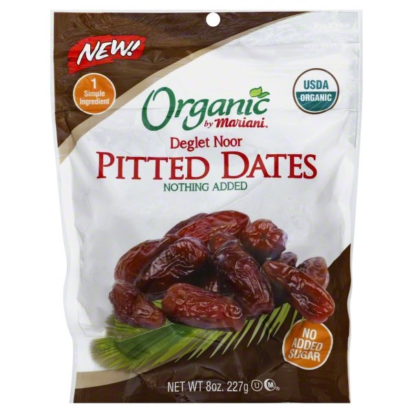 slide 1 of 1, Mariani Organic Pitted Dates 8 oz Pouch, 