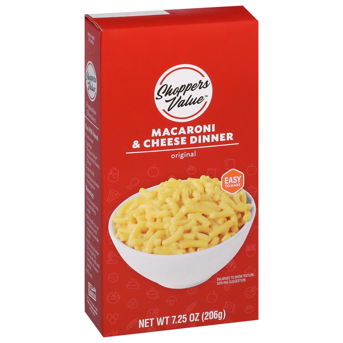 slide 2 of 9, Shoppers Value Macaroni & Cheese, 7.25 oz