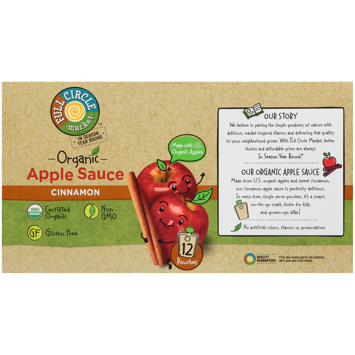 slide 12 of 13, Full Circle Market Cinnamon Apple Sauce - 38.4 oz, 38.4 oz