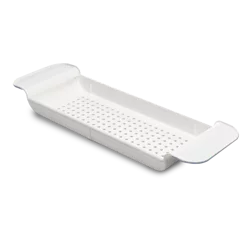 Madesmart Expandable Bath Tray - White