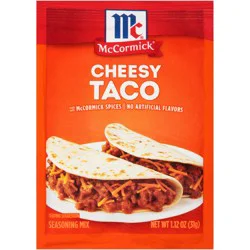 McCormick Cheesy Taco Seasoning Mix, 1.12 oz