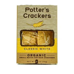 Potter's Crackers Organic Classic White Cracker 5 oz