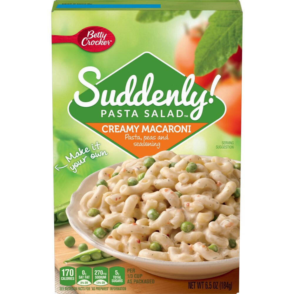 slide 1 of 5, Betty Crocker Suddenly! Creamy Macaroni Pasta Salad 6.5 oz, 1 ct