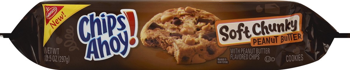 slide 3 of 6, CHIPS AHOY! Soft Baked Peanut Butter Chocolate Chip Cookies, 10.5oz package, 0.7 lb