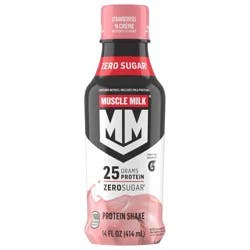 Muscle Milk Genuine Non-Dairy Protein Shake Strawberries ''N Creme Artificially Flavored 14 Fl Oz Bottle