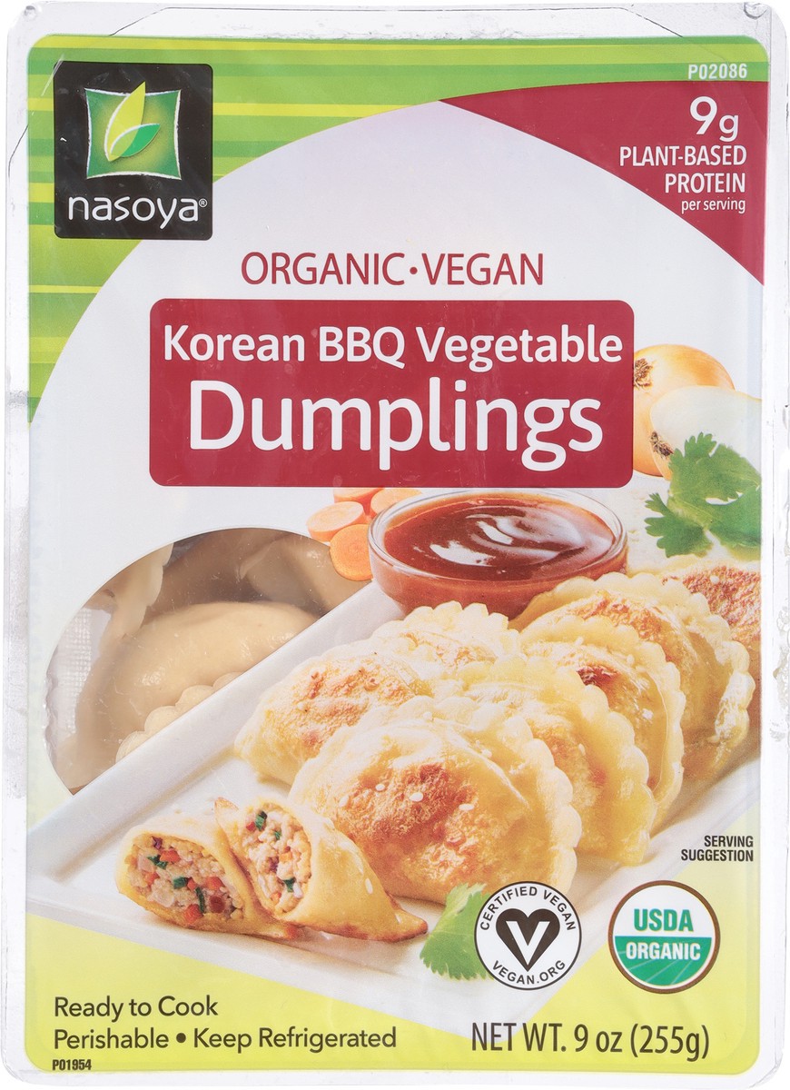 slide 9 of 11, Nasoya Organic Plant-Based Korean BBQ Vegetable Dumplings 9 oz, 9 oz