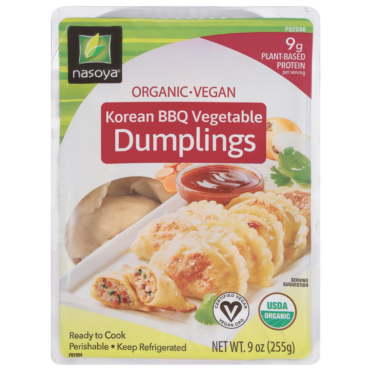 slide 6 of 11, Nasoya Organic Plant-Based Korean BBQ Vegetable Dumplings 9 oz, 9 oz