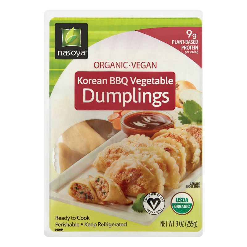 slide 1 of 11, Nasoya Organic Plant-Based Korean BBQ Vegetable Dumplings 9 oz, 9 oz
