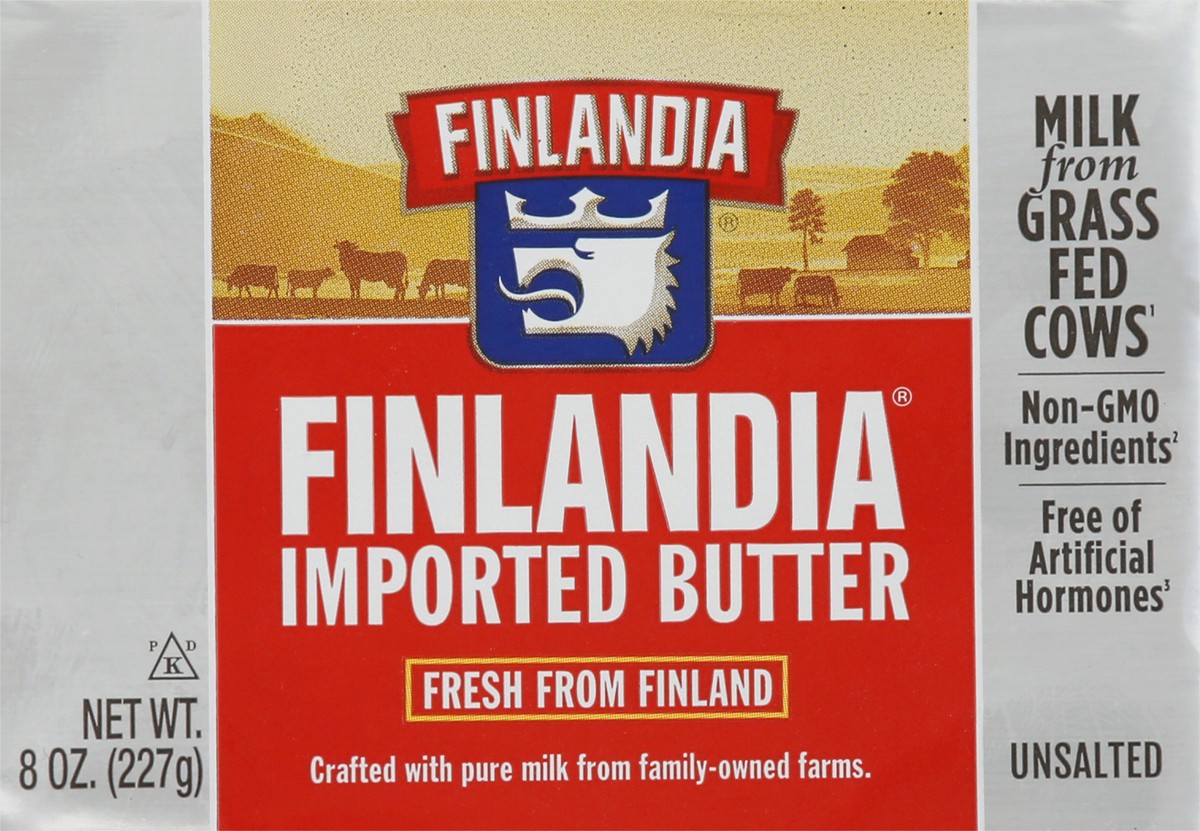 slide 1 of 9, Finlandia Unsalted Butter, 8 oz