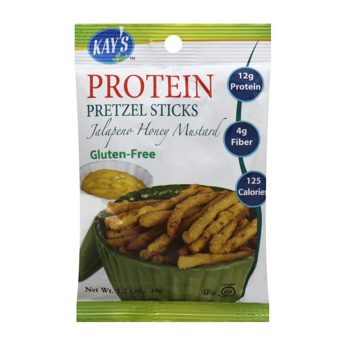 slide 4 of 4, Kay's Naturals Protein Pretzel Sticks 1.2 oz, 1.2 oz