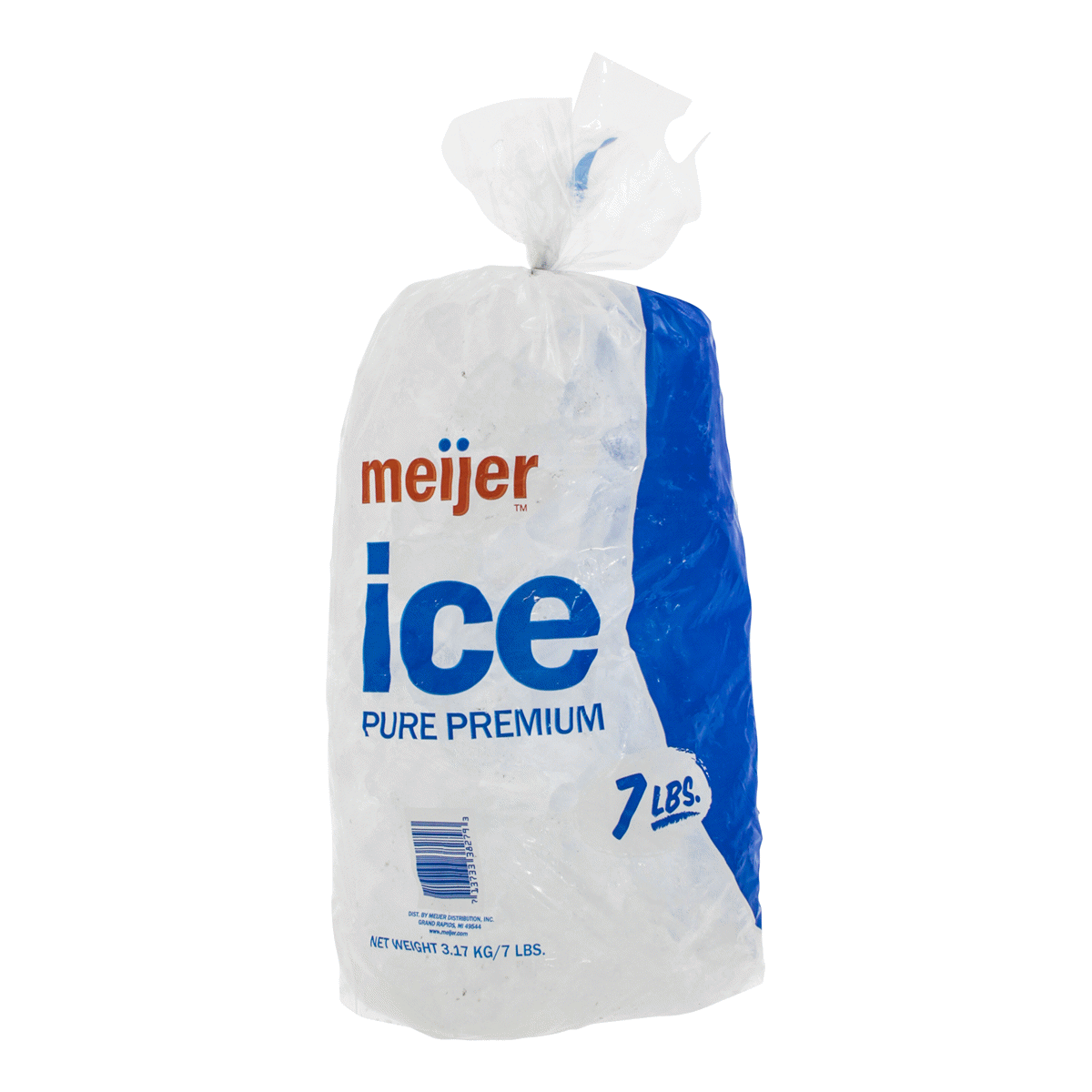 slide 1 of 1, Meijer Bagged Ice, 7 lb