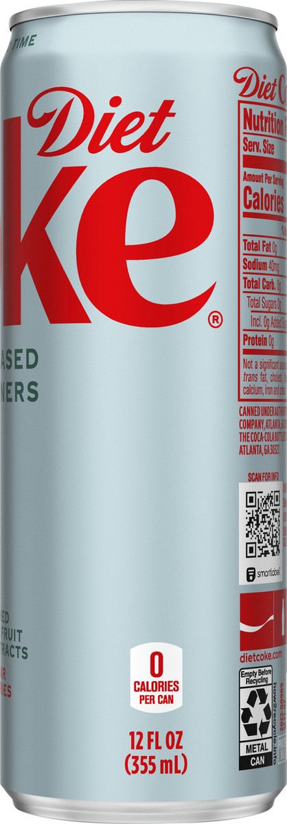 slide 6 of 7, Diet Coke Plant-Based Sweeteners Can, 12 fl oz, 12 fl oz