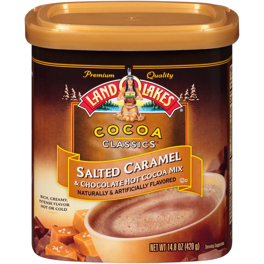 slide 1 of 8, Land O'Lakes Cocoa Classics Salted Caramel & Chocolate Hot Cocoa Mix - 14.8 oz, 14.8 oz