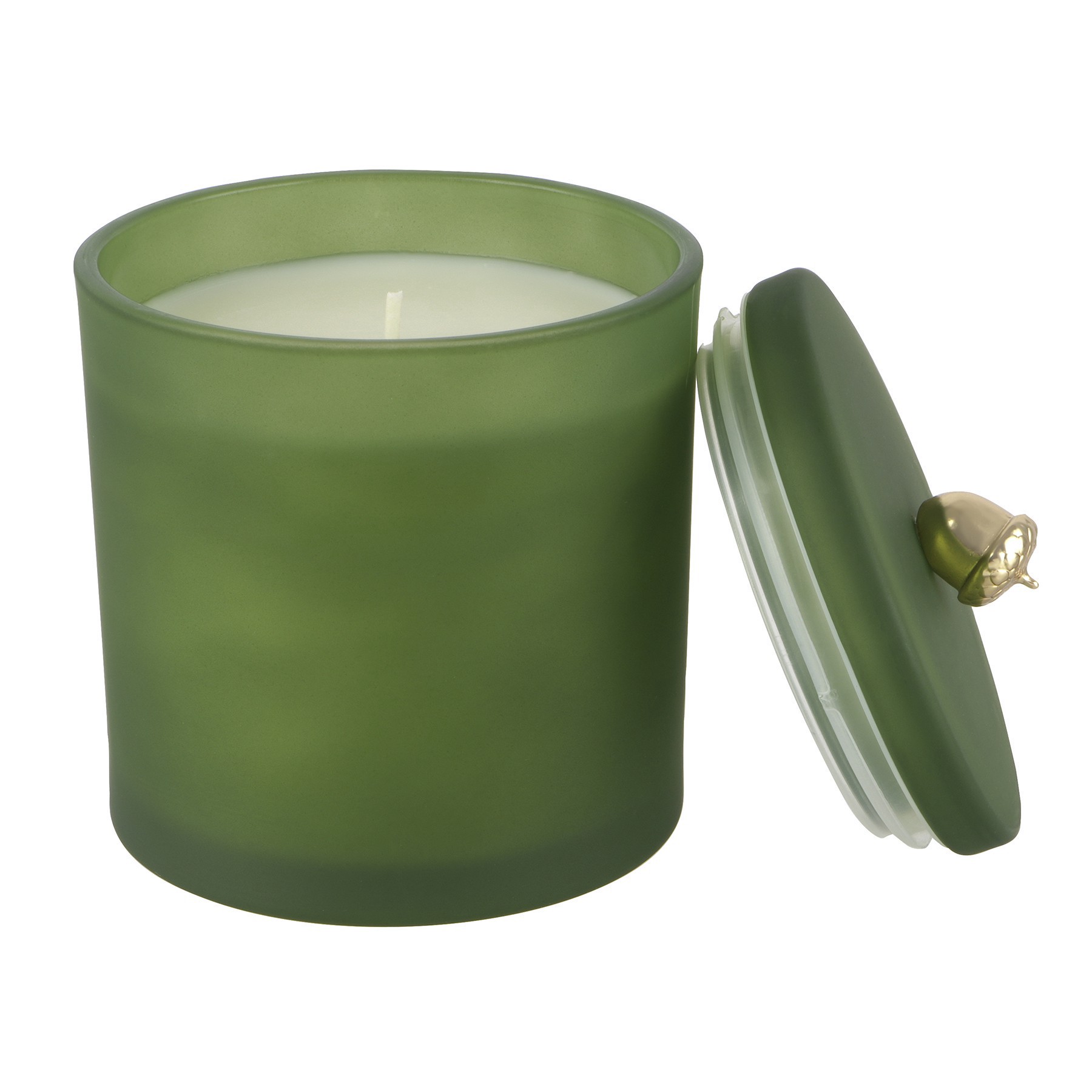 slide 2 of 2, 14oz. Scented Fall Icon Filled Candle In Frosted Glass Jar By Ashland, 14 oz