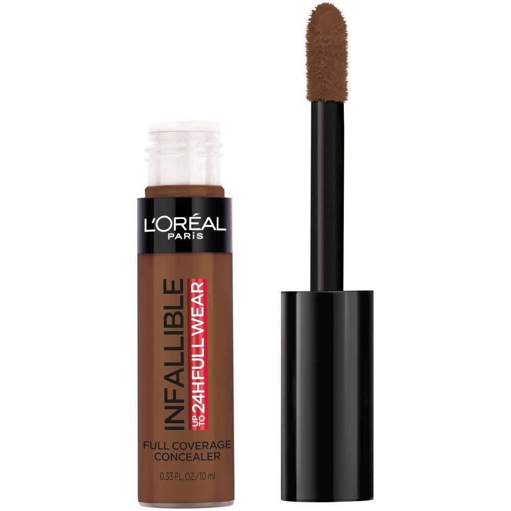 slide 1 of 2, L'Oréal Infallible Full Wear Concealer Waterproof, Full Coverage, Espresso, 0.33 fl oz