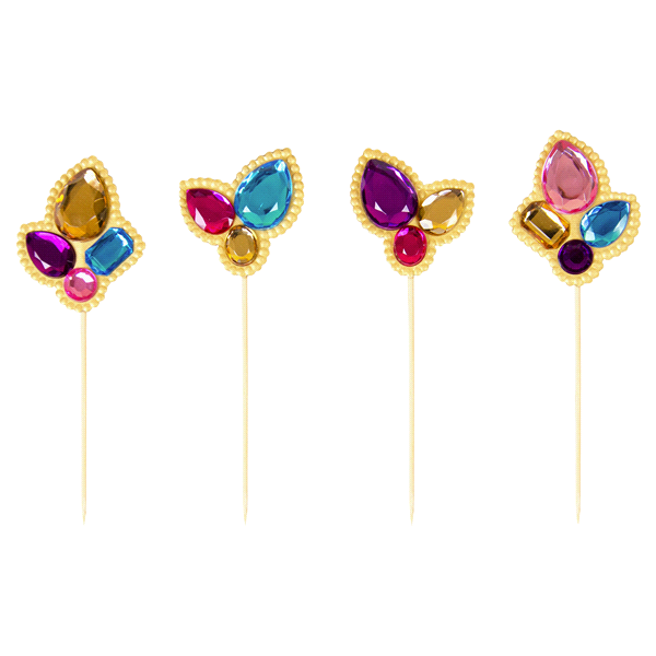 slide 1 of 1, Papyrus Multi Gems Party Picks, 1 ct