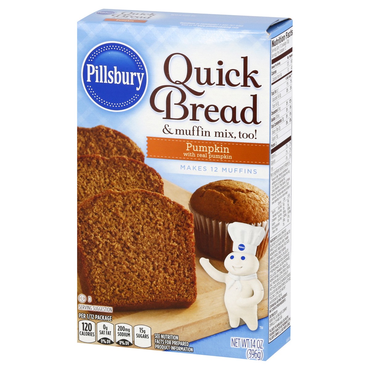 slide 3 of 9, Pillsbury Pumpkin Bread Mix, 14 oz