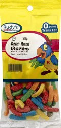 Rudys Sour Neon Worms 3.5 oz