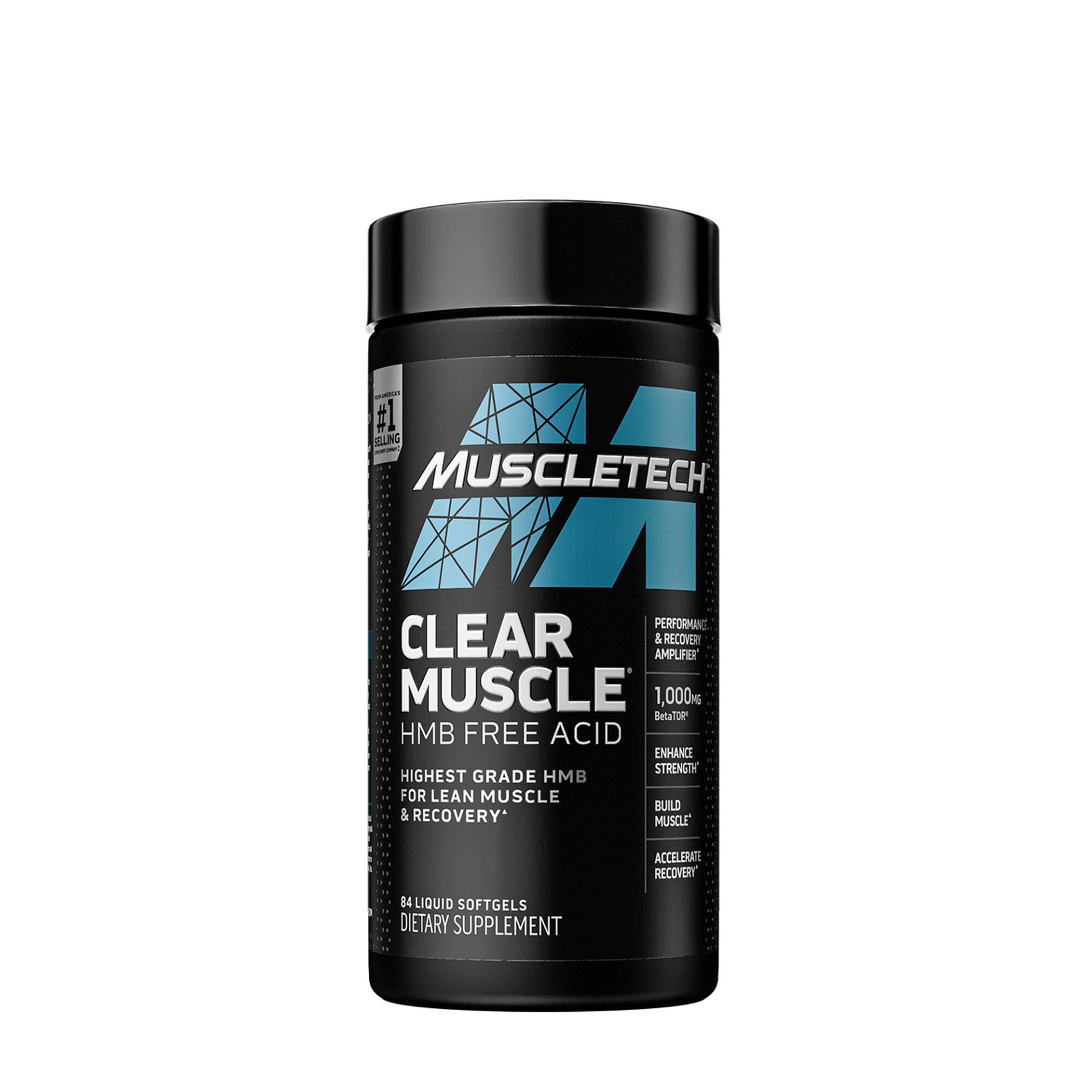 slide 1 of 1, MuscleTech Clear Muscle HMB Free Acid - Lean Muscle & Recovery, 84 ct