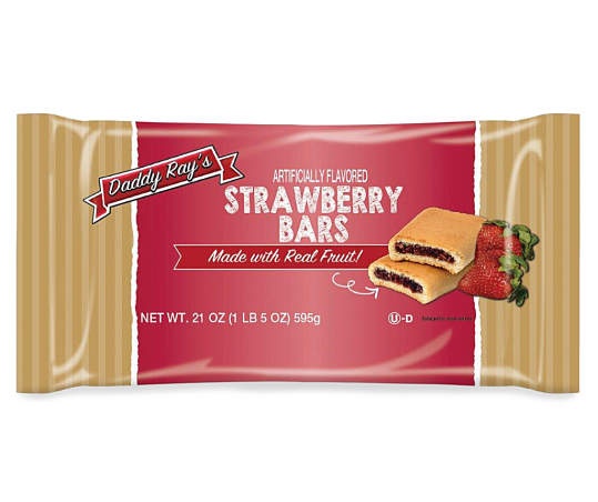slide 1 of 1, Daddy Ray's Strawberry Bars, 21 Oz., 1 ct