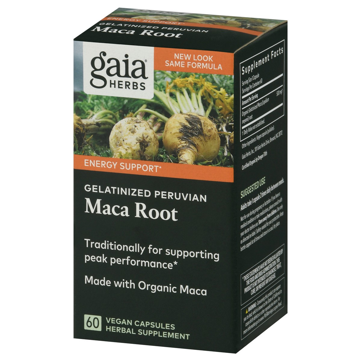 slide 3 of 9, Gaia Herbs Maca Root Herbal Supplement, 60 ct