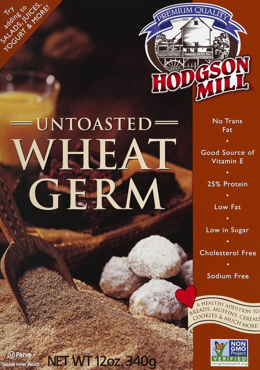 slide 4 of 4, Hodgson Mill Untoasted Wheat Germ, 12 oz