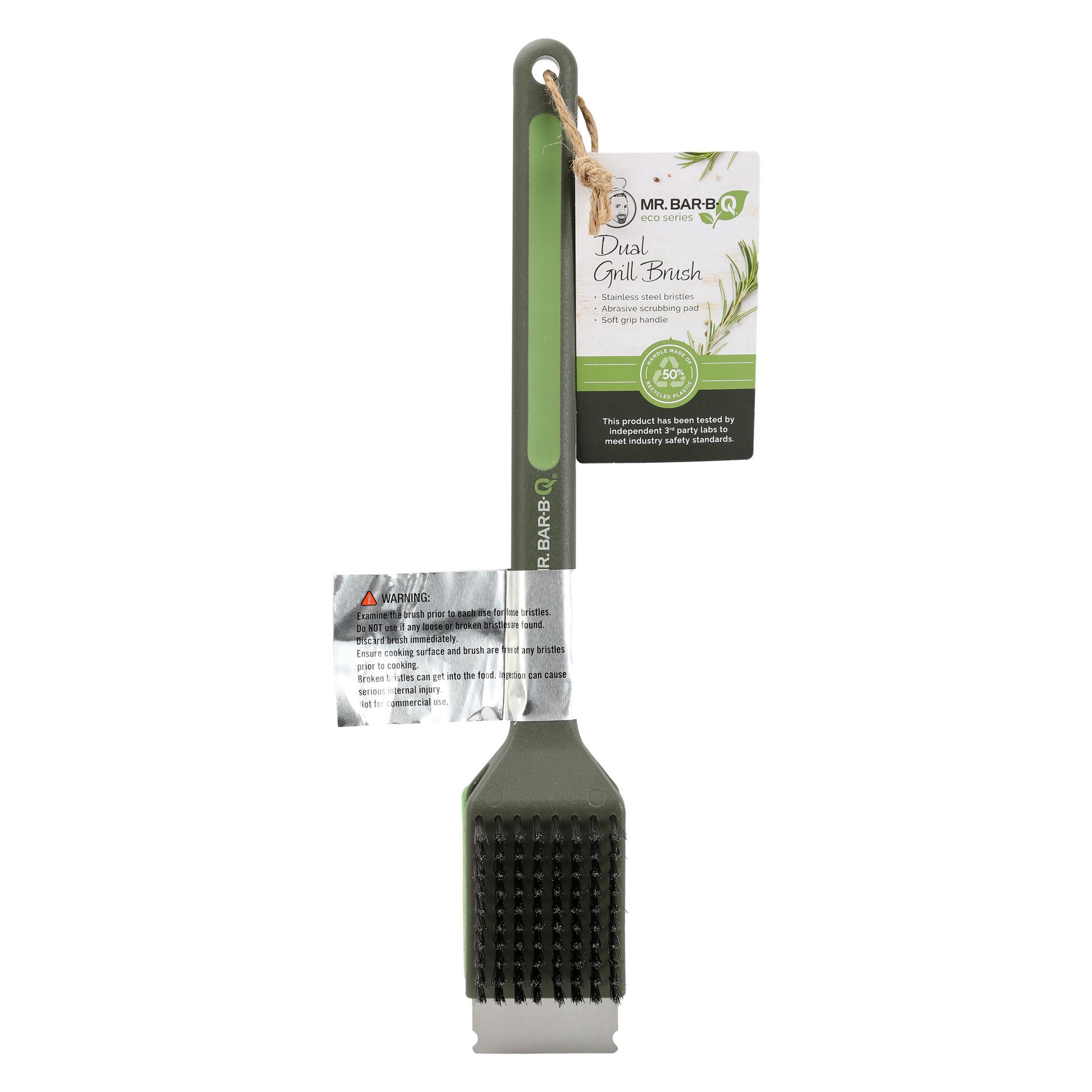 slide 1 of 1, MR BAR-B-Q Mr. Bar-B-Q ECO Dual CSA Brush, 15 in
