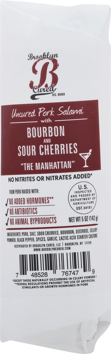 slide 9 of 9, Brooklyn Cured Uncured Pork Salami with Bourbon and Sour Cherries 5 oz, 5 oz
