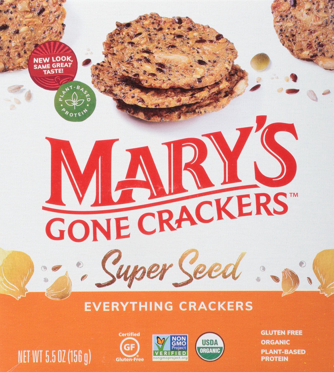 slide 6 of 9, Mary's Gone Crackers Super Seed Everything Crackers, 5.5 oz