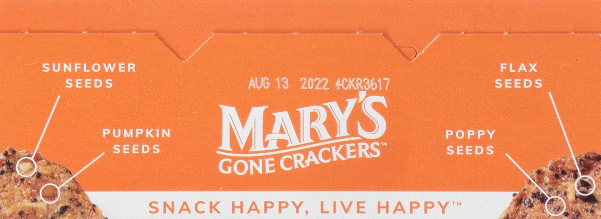 slide 9 of 9, Mary's Gone Crackers Super Seed Everything Crackers, 5.5 oz