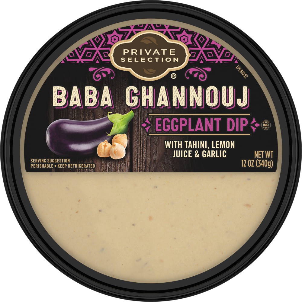 slide 3 of 3, Private Selection Baba Ghannouj Eggplant Dip, 10 oz