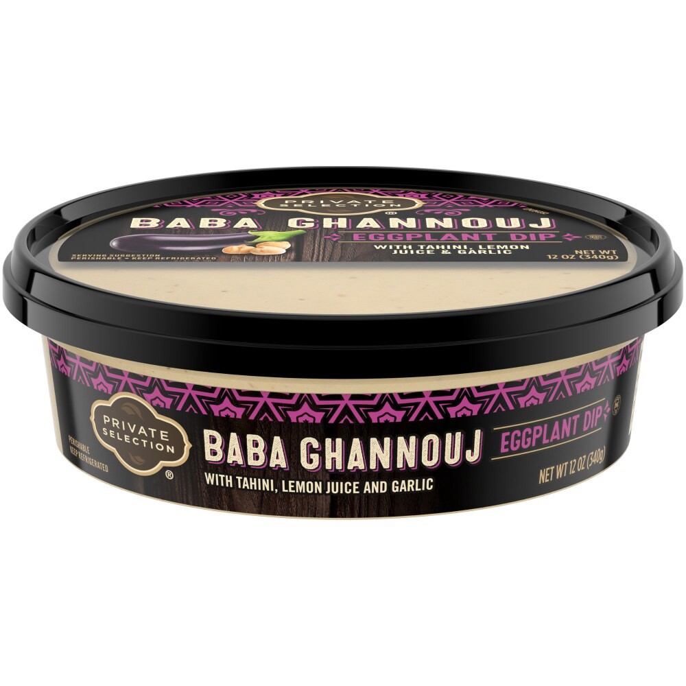 slide 1 of 3, Private Selection Baba Ghannouj Eggplant Dip, 10 oz