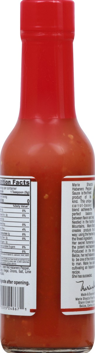 slide 5 of 8, Marie Sharp's Marie Sharps Habanero Pepper Sauce, Hot, 5 oz