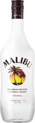 Malibu Flavored Caribbean Rum with Coconut Liqueur 1L Bottle 42 Proof